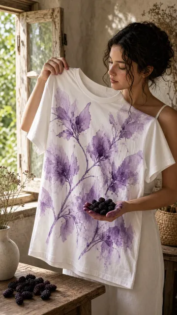 Handcrafted Mulberry Tie-Dye Sustainable Fashion Editorial