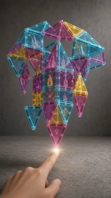 Levitating Inverted Magnetic Castle Toy Design