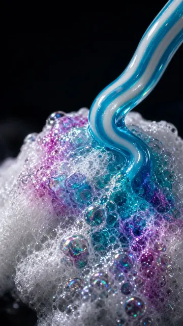 Aurora Macro Striped Toothpaste Foam