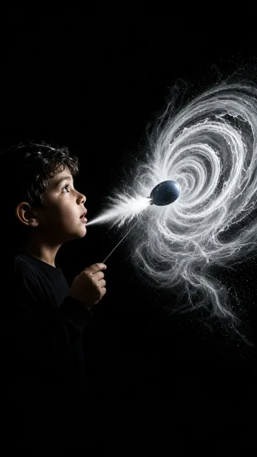 Smoke Art Rocket Spiral Rings