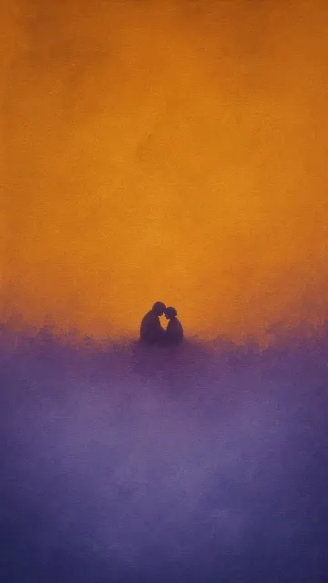 Rothko Color Field Sunset Silhouette