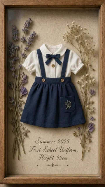 Botanical Specimen image example: Pressed Botanical Specimen Preschool Uniform Keepsake