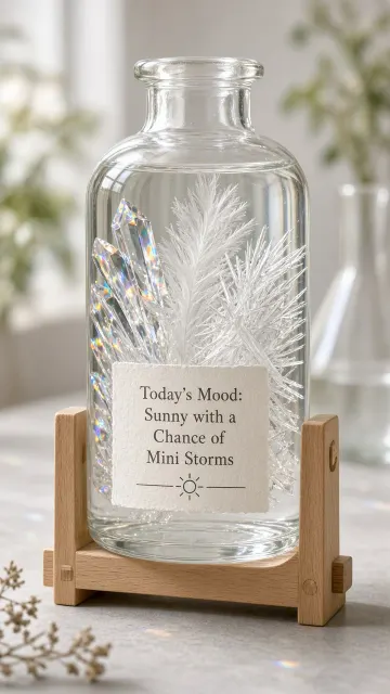 Emotional Weather Storm Glass Crystal Design