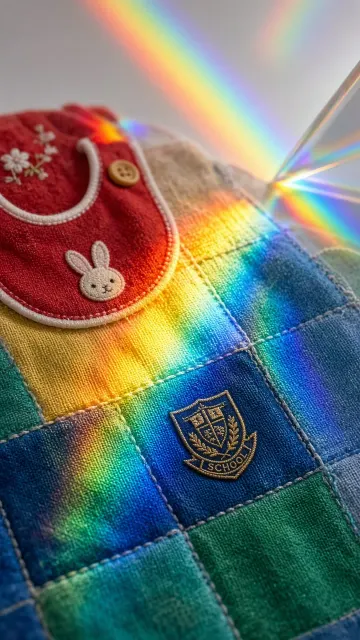 Spectral Photography Patchwork Quilt Prism Art
