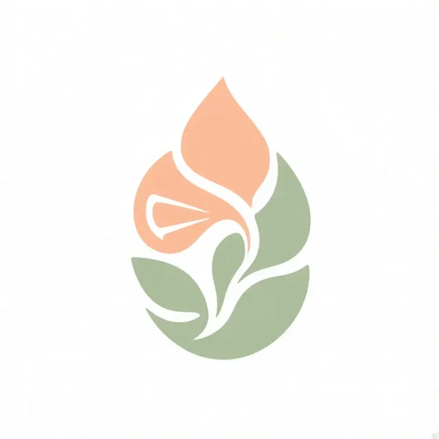 Flat Design image example: FMCG Food Brand Creative Negative Space Vector Logo