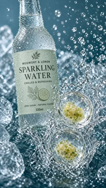 High Speed Splash Mugwort Sparkling Water and Ice Zongzi