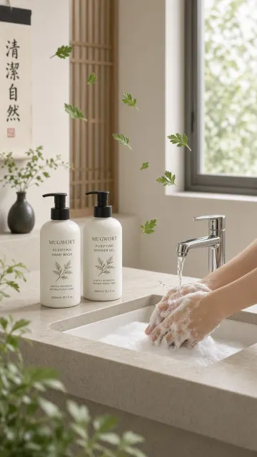 skincare image example: Fresh Japanese Mugwort Cleanser Still Life Photography
