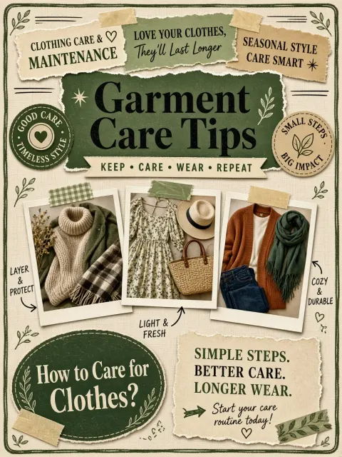 Scrapbook Collage image example: Vintage Scrapbook Garment Care Cover