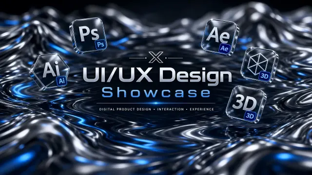 Slide Cover image example: UI UX Designer Portfolio Slide Cover