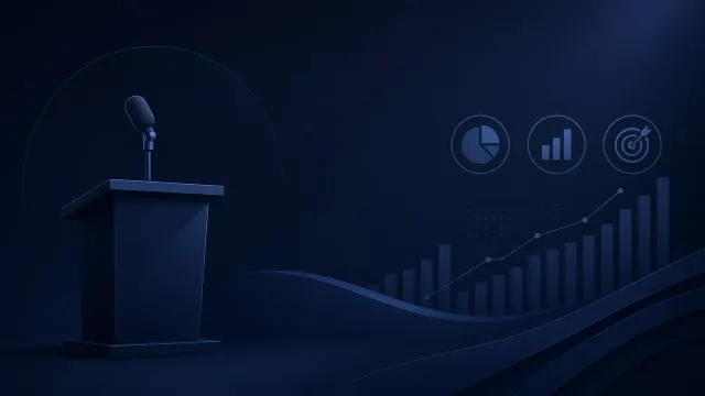 Presentation Deck image example: Dark Business Keynote Presentation Cover
