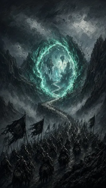 Fantasy Art image example: Black Banner Legion Portal Expedition Concept Art