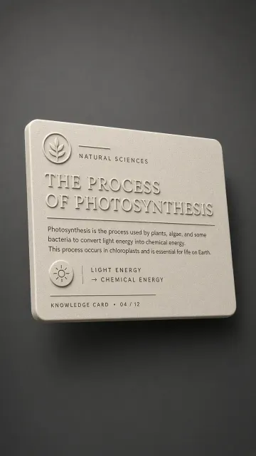 Card Design image example: Textured 3D Knowledge Card