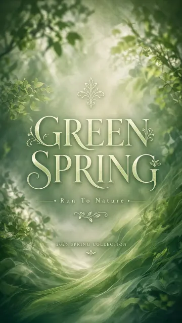 Conceptual image example: Green Spring Atmospheric Concept Poster