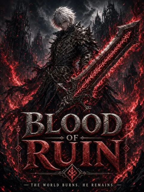 Dark Fantasy image example: Dark Fantasy Villain Rebirth Novel Cover