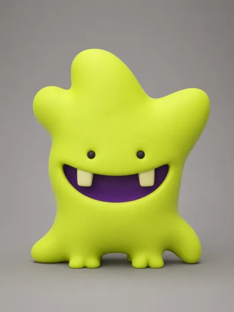 Mascot Design image example: Quirky 3D Asymmetrical Star Mascot Character