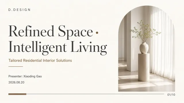 Editorial Design image example: Minimalist Off-White Custom Home Design Proposal Cover