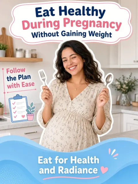 Nutrition image example: Healthy Pregnancy Diet Educational Poster