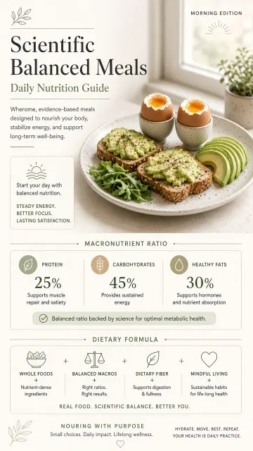 Balanced Nutrition Guide Infographic Page