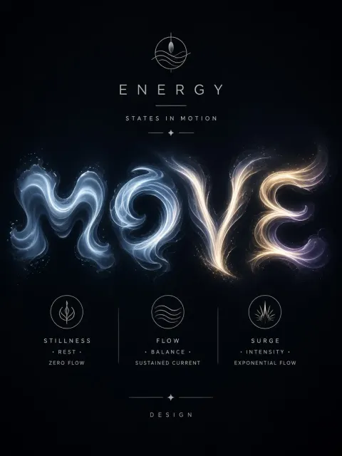 Abstract Fluid Energy States Icon Set