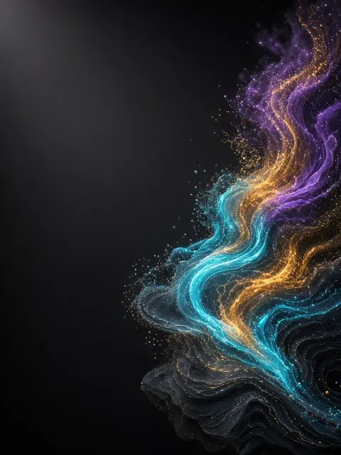 Banner image example: Academic Website Banner Abstract Particle Flow