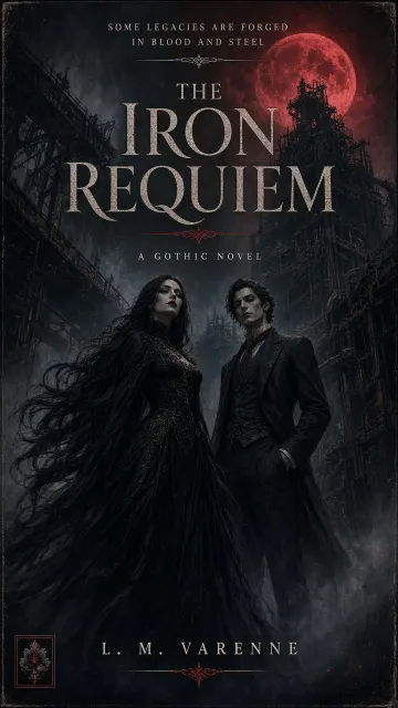 Novel Cover image example: Dark Gothic Horror Novel Cover Art