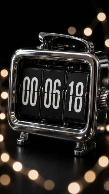 Product Close-Up image example: High-Speed Macro Flip Clock Countdown Photography