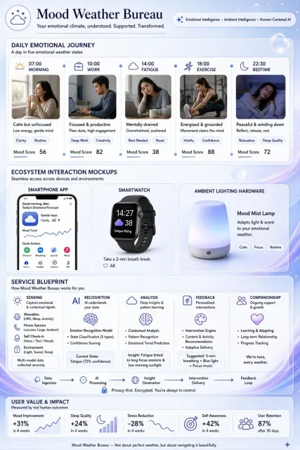 Cosmic Space image example: Mood Weather Bureau Conceptual Product Design Board
