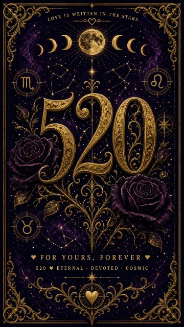 Luxury Design image example: Gothic Luxury Celestial Tarot Valentine's Day Poster