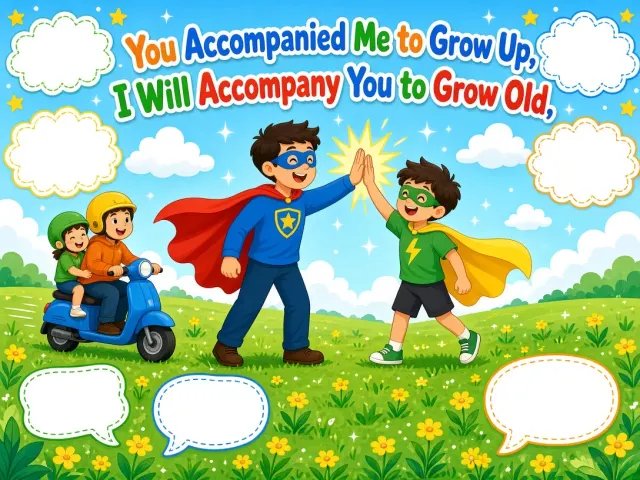 Plants and Flowers image example: Playful Cartoon Father's Day Poster Template