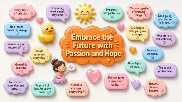 Soft Glow image example: 3D Pastel Acrylic Motivational Wall Decal Set
