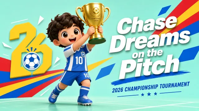 Emblem image example: 3D Cartoon Number 10 Soccer Player Trophy Poster