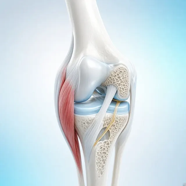 Clean image example: Medical Tech Knee Joint 3D Visualization