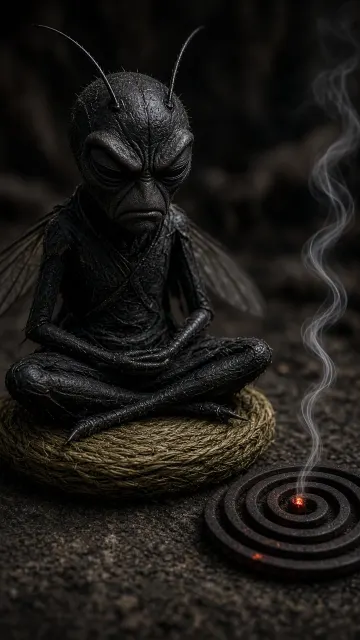Stylized Character image example: Demonic Cultivator Mosquito Meditating
