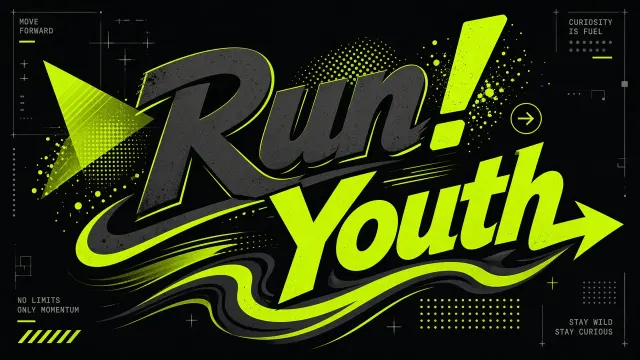 Vibrant Dynamic image example: Trendy Youth Dynamic Streetwear Typography