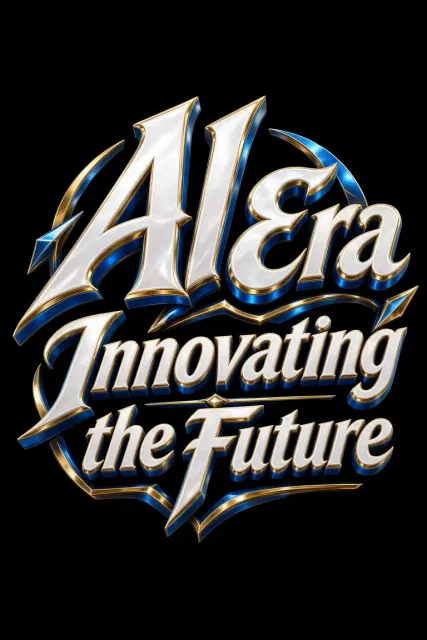 Futuristic Sci-Fi image example: Futuristic 3D Metallic AI Typography