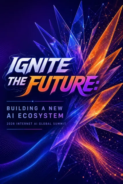 Key Visual image example: AI Summit Key Visual for Future Technology
