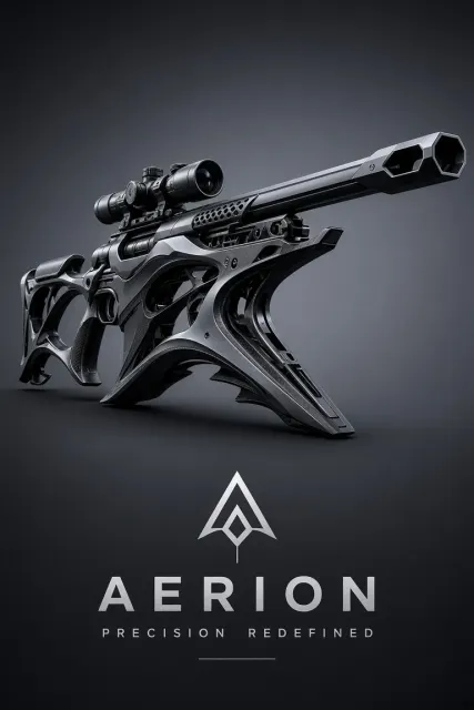 Futuristic Parametric Sci-Fi Sniper Rifle Design