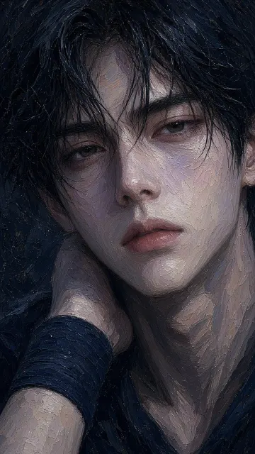 Stylized CG Impasto Portrait of Handsome Man