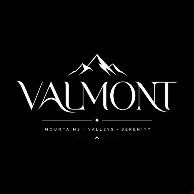 Minimalist Mountain Valley Typography