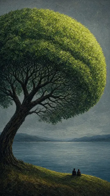 Symbolism image example: Symbolic Abstract Tree Canopy Landscape