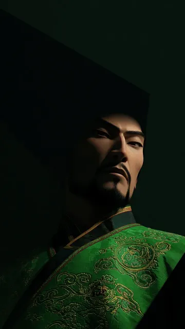 Dark Aesthetic image example: Minimalist Abstract Ming Dynasty Royal Guard