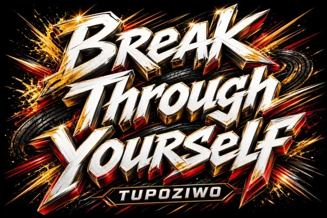 3D Graffiti image example: 3D Street Graffiti Breakthrough Typography