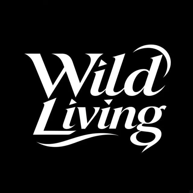 Lettering Design image example: Modern Minimalist Wild Living Typography