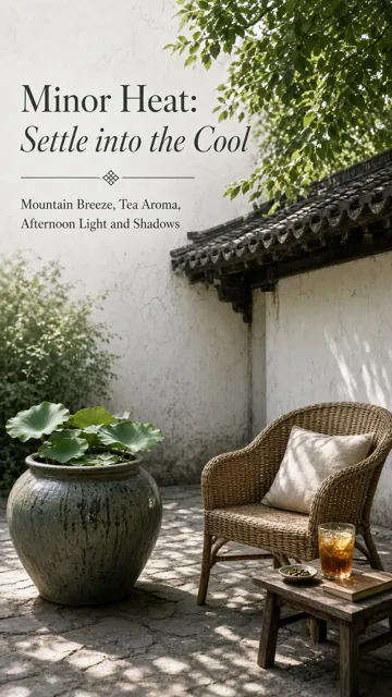 poster image example: Minor Heat Courtyard Retreat Poster