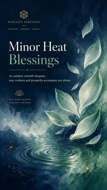 Business Professional image example: Minor Heat Client Wellness Greeting Poster