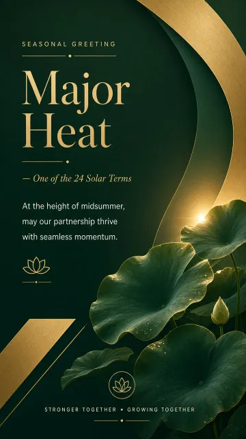 natural light image example: Major Heat Corporate Client Greeting Poster