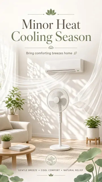 Architecture Space image example: Minor Heat Cooling Fan & AC Hero Poster