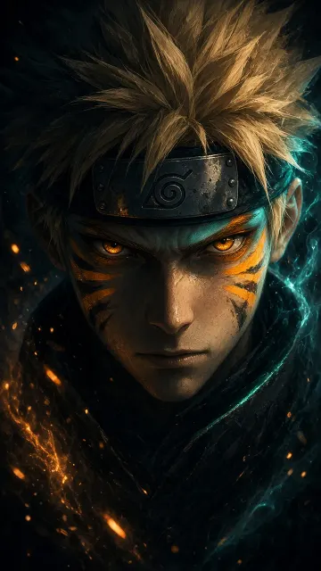 Rim Light image example: Sage Mode Shinobi Cinematic Portrait