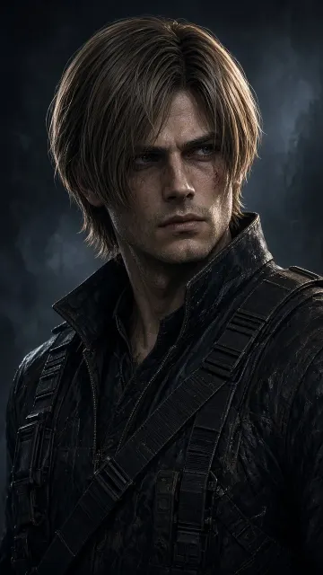Action Hero image example: Tactical Agent Character Portrait Illustration