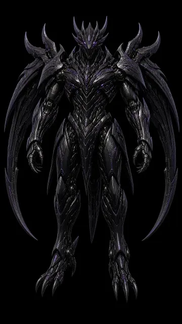 Moody & Dark image example: Shadow Dragon Sleek Heavy Cyber Mech